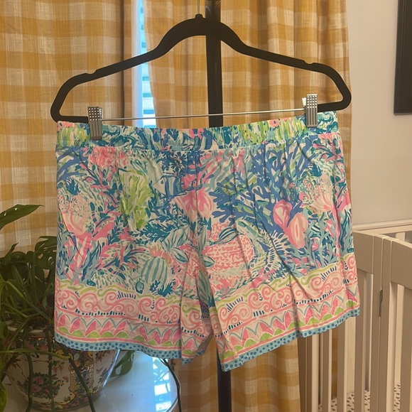 Lilly Pulitzer Short Size Large L Drawstring Women - Picture 3 of 3